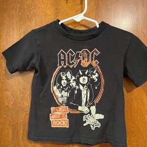 AC/DC Black and Orange Kids Tee